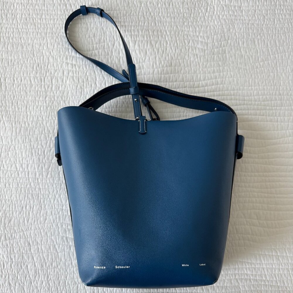 Proenza Schouler / white label Sullivan bucket Deep Blue Tote